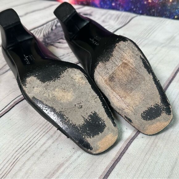 Vtg Salvatore Ferragamo Boutique Classic Block Heels Pumps US 8 AA Career Office - Picture 7 of 9